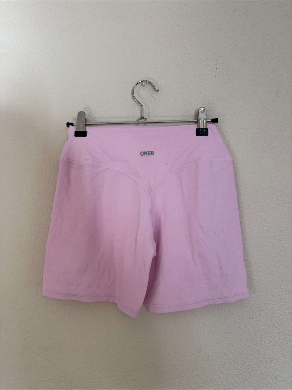 Oner Active Light Pink High-Waist Bike Shorts